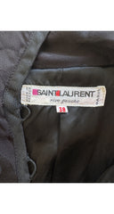 1979-80 F/W Black Floral Jacquard Faille Tunic Dress