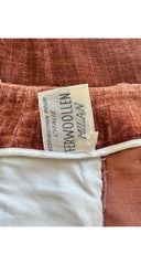 1960s Rust Chenille Straight-Leg Trousers