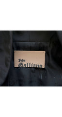 2009 Resort Black Silk Faille Puff Sleeve Jacket