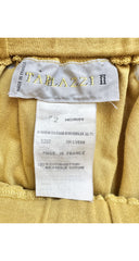 1980s Novelty Print Cotton Jersey Draped Asymmetrical Skirt