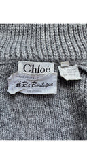 1981-82 F/W Gray Mohair Knit Capelet Cardigan