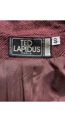 1980s Brick Red Wool Double-Breasted Trench Coat