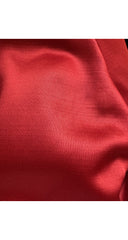1972-73 F/W Demi-Couture Red & Black Silk Satin Pierrot Evening Set