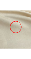 1980s Cream Jersey Plunge Neck Evening Dress