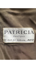 1960s Black Wool Leather Tie Cuff Cropped Jacket