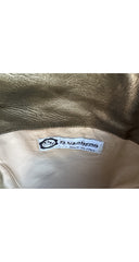 1980s Embroidered Metallic Leather Pointed Toe Boots