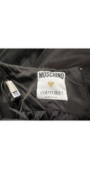 1990-91 F/W Roman Centurion Black Bustier Evening Gown