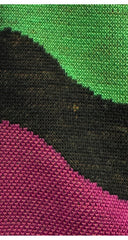 1970s Geometric Print Wool Jersey Knit Wrap Skirt