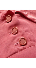 1970s Pink Crepe & Satin Tie-Bust Dress