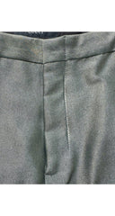 2000 F/W Iridescent Olive Green Cotton Trousers