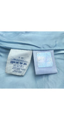 1990s Powder Blue Leather Cropped Jacket