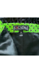 1989 F/W Polka Dot Lurex Green Silk Bustier Cocktail Dress