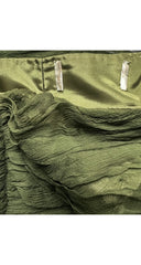 1980s Floral Silk Chiffon Detachable Sleeve Evening Dress