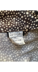 1972-73 F/W Dot Print Brown Balloon Sleeve Blouse