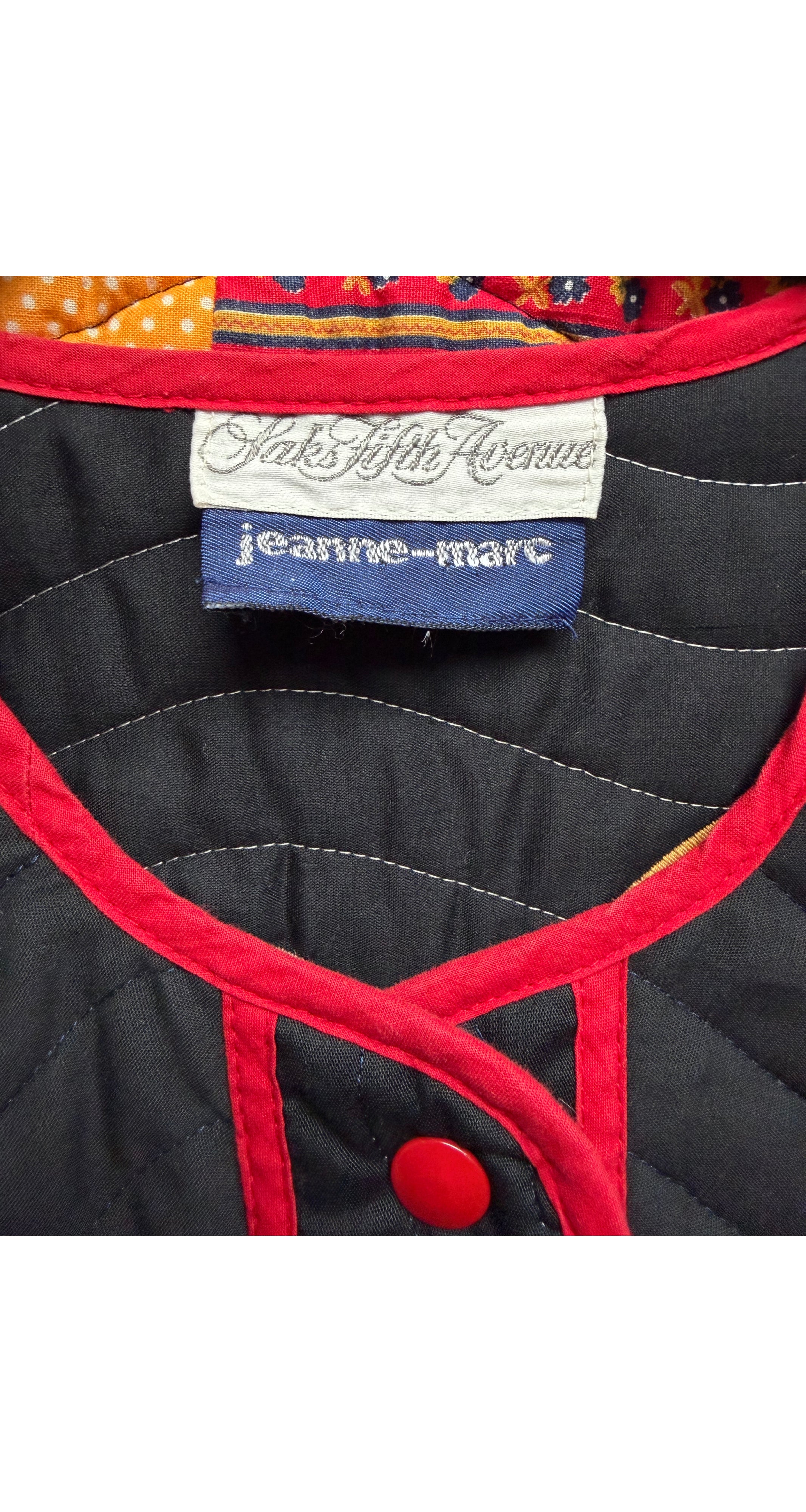 1970s Dove Appliqué Quilted Patchwork Jacket
