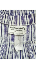 1962 "Ruuna" Blue & White Striped Cotton Shirt Dress