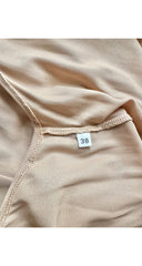 1998 S/S Leaf Design Burnout Velvet Dress