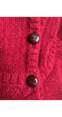 1981-82 F/W Dark Red Mohair Knit Sweater Dress