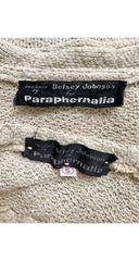 1960s Cotton Knit Chelsea Collar Top & Mini Skirt Set