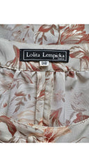 1990s Tulip Print Long Sleeve Blouse