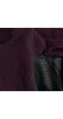 1970s Aubergine Suede Double-Breasted Trench Coat