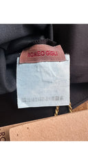 1996 S/S NWT Black Satin Hook Finger Long Opera Gloves