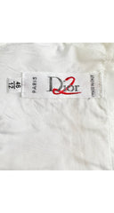 1980s White Floral Eyelet Cotton Bustier Top