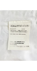 1980s White Floral Eyelet Cotton Bustier Top