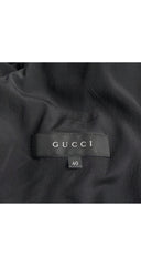 lable photo of 2012 Gucci black velvet tassel blouse 