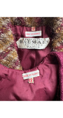 1960s Demi-Couture Plaid Bouclé Wool Dress & Jacket Set