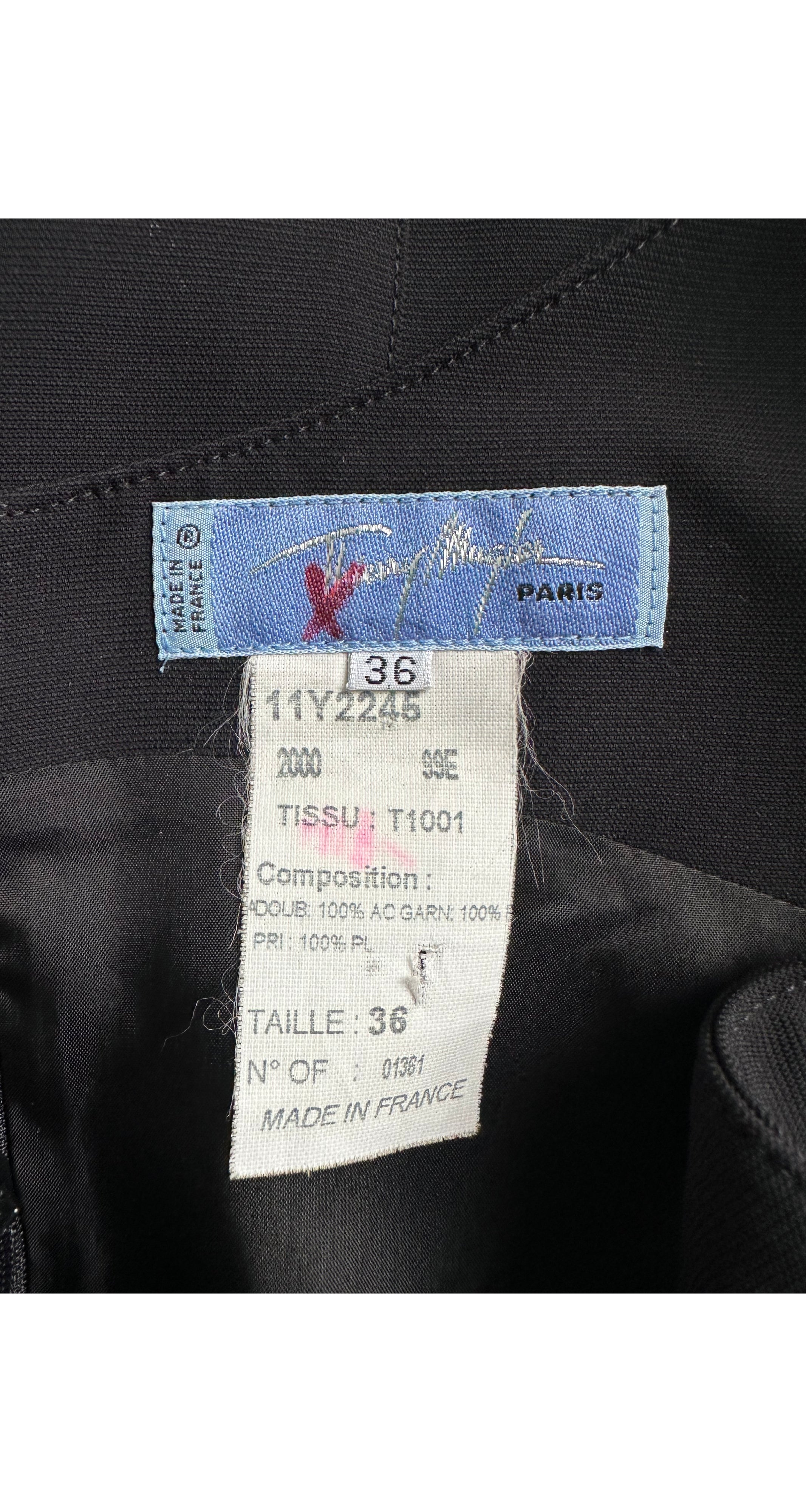 1999 S/S Black Sheer Cut-Out Sheath Dress