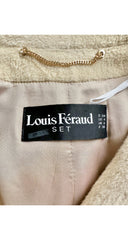 1990s Cream Cashmere & Wool Cocoon Coat