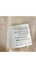 1990s Cream Cashmere & Wool Cocoon Coat