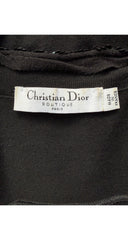 2006 Sequin Black Wool Knit Asymmetrical Cardigan
