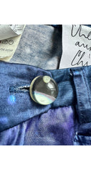 1997 S/S Galaxy Print Cotton Sateen Pants