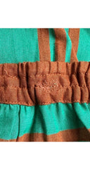 1982 S/S Striped Cotton Voile Asymmetrical Skirt