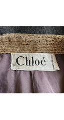 1981-82 F/W Metallic Gold Embroidered Gray Wool Jacket