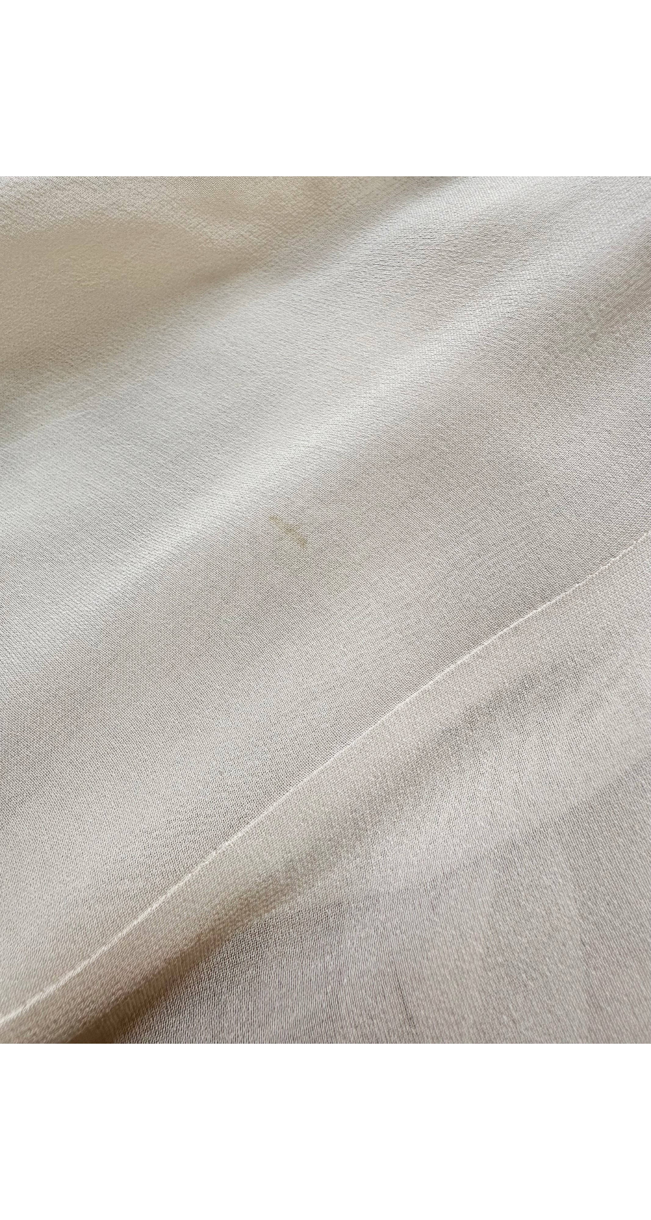 1940s Gold Lamé & Ivory Silk Chiffon Gown