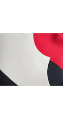1960s Abstract Sunset Print Silk Twill Scarf
