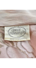 1980s Floral Lurex Burnout Velvet Batwing Jacket