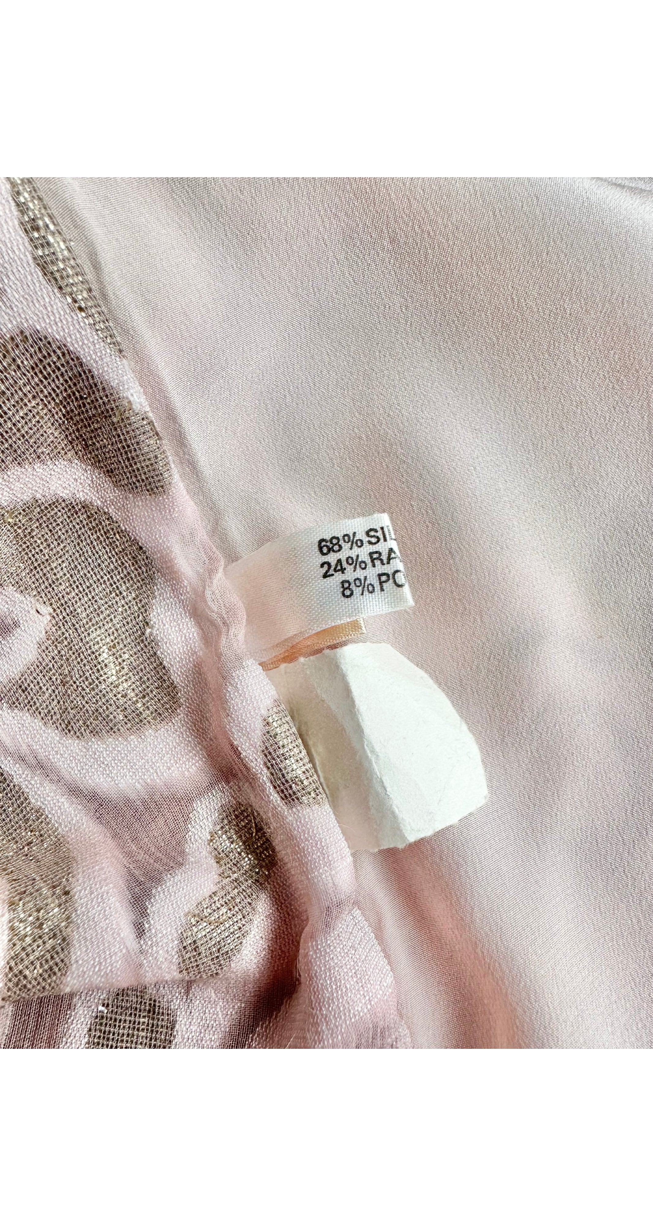 1980s Floral Lurex Burnout Velvet Batwing Jacket