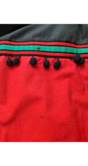 1977 S/S "Spanish Collection" Black Cotton Pom-Pom Circle Skirt