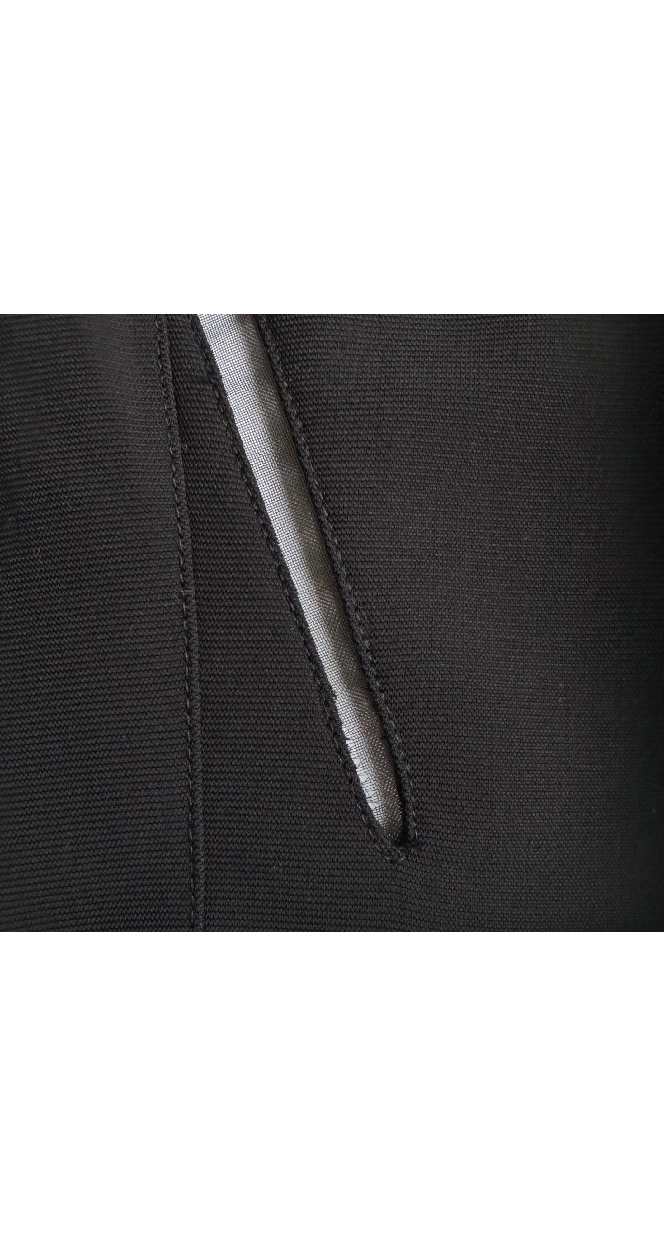 1999 S/S Black Sheer Cut-Out Sheath Dress