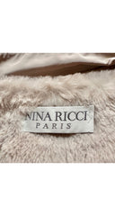 1980s Beige Fur-Lined Oversized Capelet Raincoat