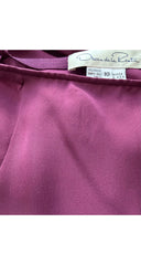 2004-05 F/W Burgundy Silk Chiffon Petal Evening Skirt