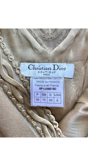 2000 S/S Beige Soutache Trim Sheath Dress