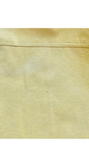 1973 S/S Pale Yellow Ultrasuede Collared Pant Suit