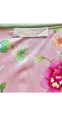 2006 S/S Pink Silk Lace Trim Short Sleeve Top