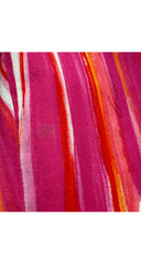 1996 S/S Pink & Orange Brushstroke Print Cotton Pants