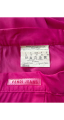 1990s Pink & Green Op Art Organza Top & Pants Set